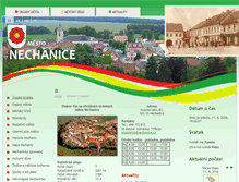 Tablet Screenshot of nechanice.cz